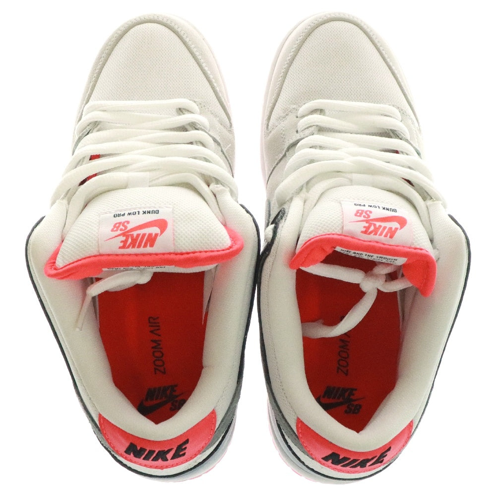 NIKE SB(ナイキエスビー) DUNK LOW PRO ISO INFRARED ダンク プロ インフラレッド ローカットスニーカー グレー/レッド US9/27cm CD2563-004