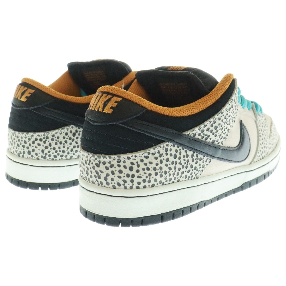 NIKE SB(ナイキエスビー) DUNK LOW PRO PHANTOM AND BLACK ダンク プロ エレクトリックサファリ ファントムアンドブラック ローカットスニーカー グレー/ブラック US9/27cm FZ1233-002