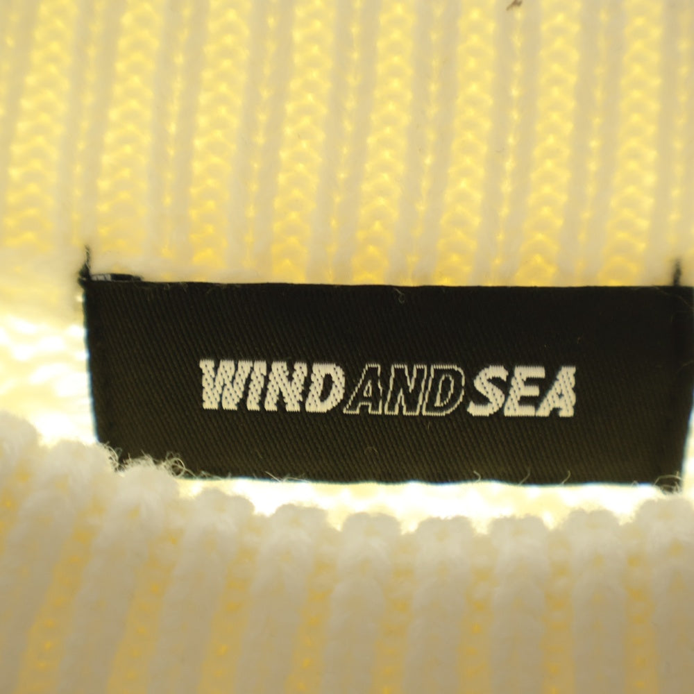 WIND AND SEA(ウィンダンシー) Cable Knit Sweater ケーブルニットクルーネックニットセーター アイボリー WDS-O-ATWS-25-Q2-KN-02