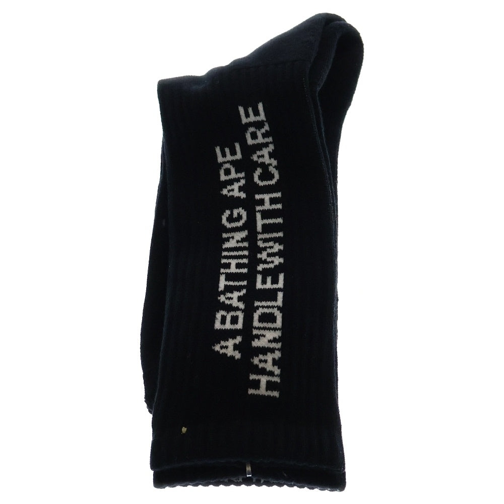 A BATHING APE(アベイシングエイプ) ×Black Eye Patch ブラック アイ パッチ ソックス 靴下 ブラック 1K23184904