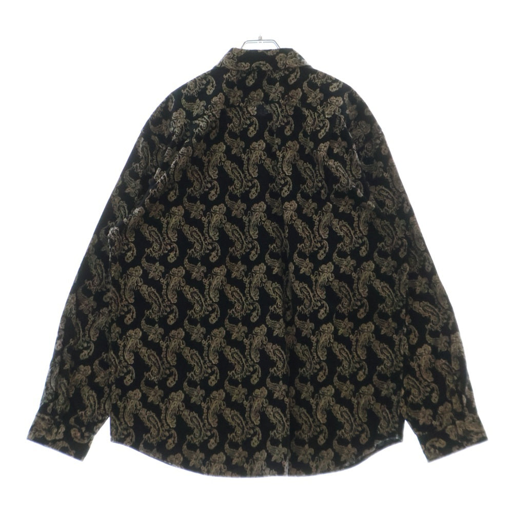 SUPREME(シュプリーム) 24AW Paisley Flannel Shirt ペイズリー フランネル 長袖シャツ ブラック