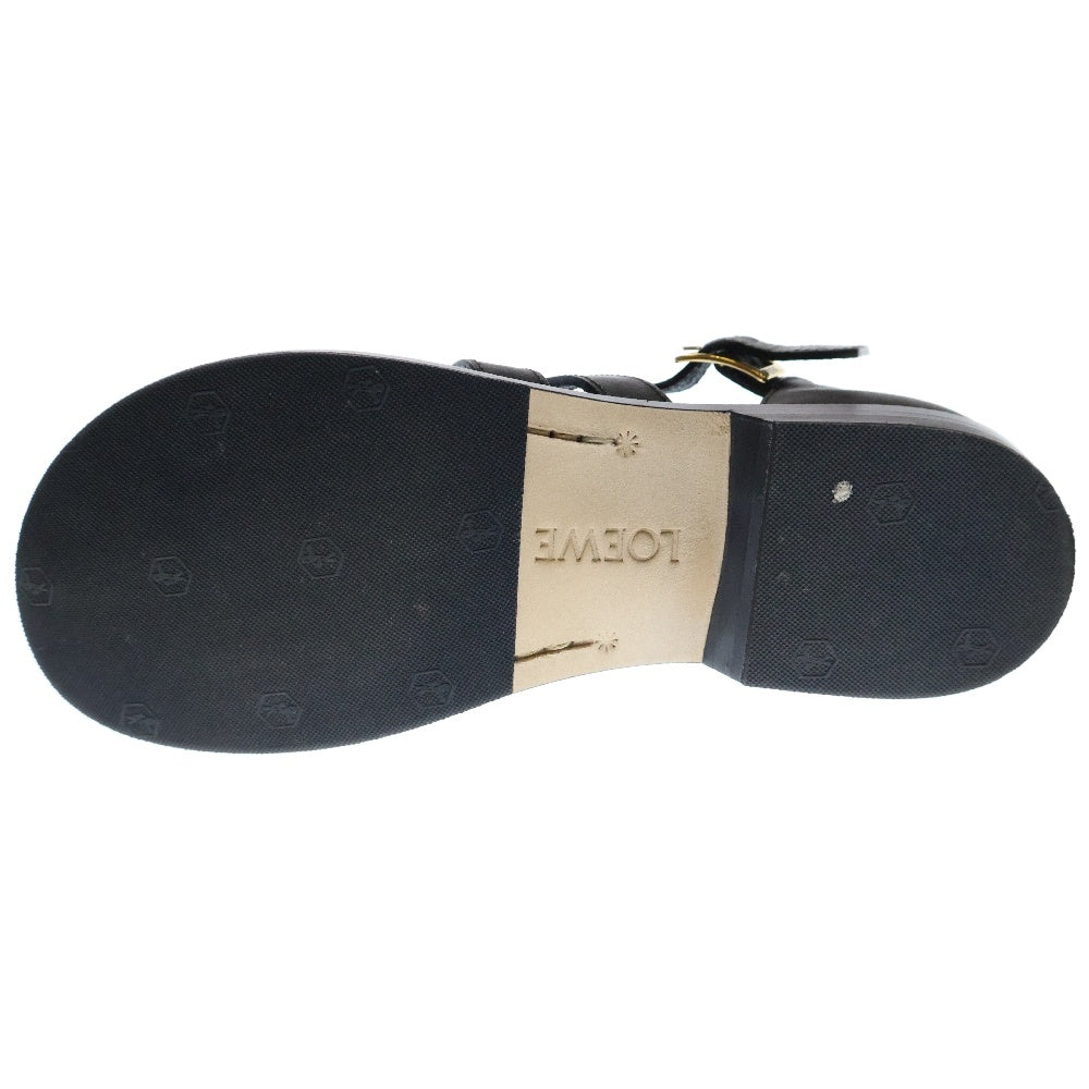 LOEWE(ロエベ) CAMPO SANDAL レザー カンポ グルカサンダル ブラック L814465X77