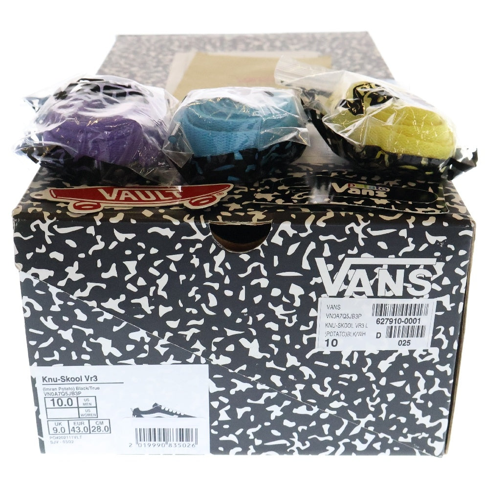 VANS(ヴァンズ) ×Imran Potato Knu-Skool Vr3 イムランポタト ローカットスニーカーシューズ ブラック US10/28cm VN0A7Q5JB3P
