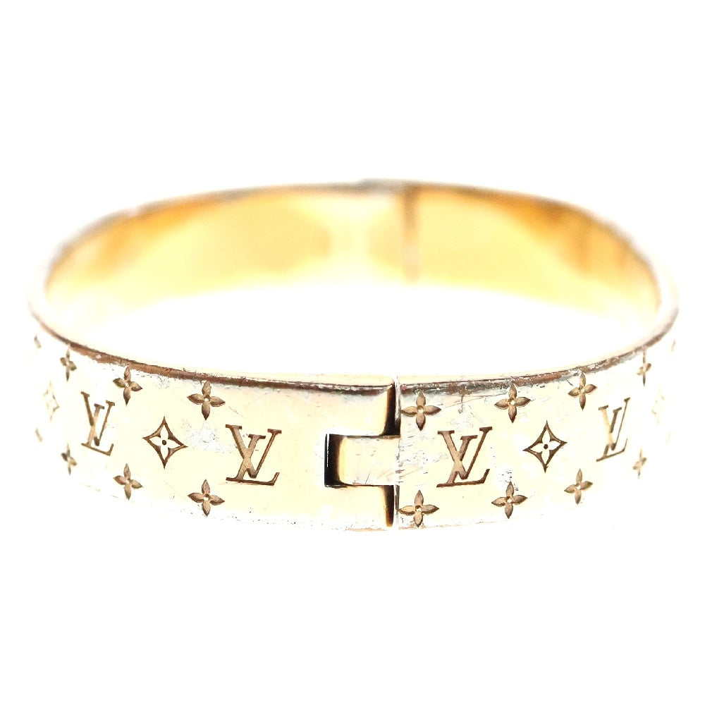 LOUIS VUITTON(ルイヴィトン) モノグラム カフナノグラム ブレスレット バングル ゴールド M00253 LE0139