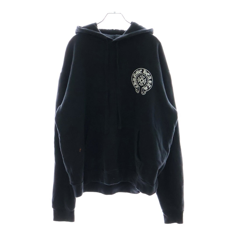 CHROME HEARTS(クロムハーツ) SWTSHRT PLVR 東京限定 ホースシューバックプリント プルオーバー スウェット パーカー ブラック