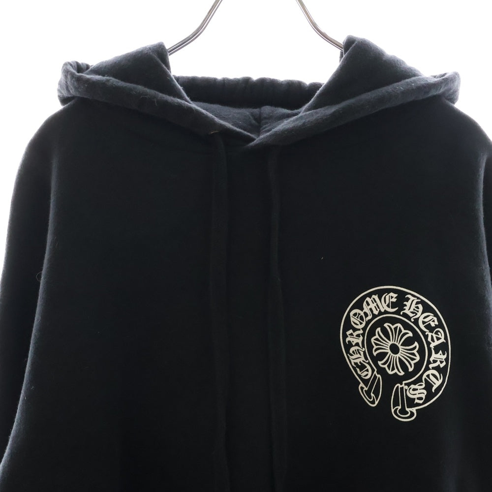CHROME HEARTS(クロムハーツ) SWTSHRT PLVR 東京限定 ホースシューバックプリント プルオーバー スウェット パーカー ブラック