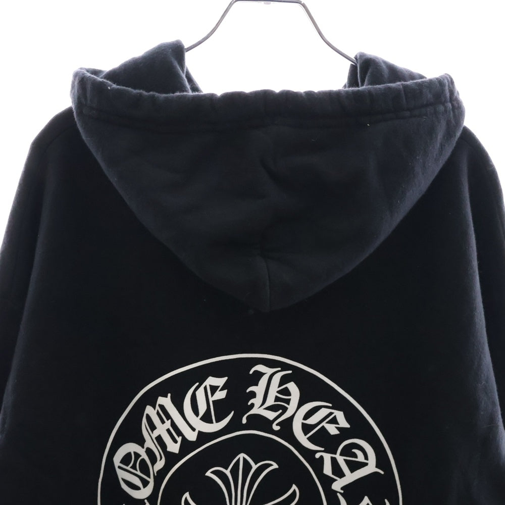 CHROME HEARTS(クロムハーツ) SWTSHRT PLVR 東京限定 ホースシューバックプリント プルオーバー スウェット パーカー ブラック