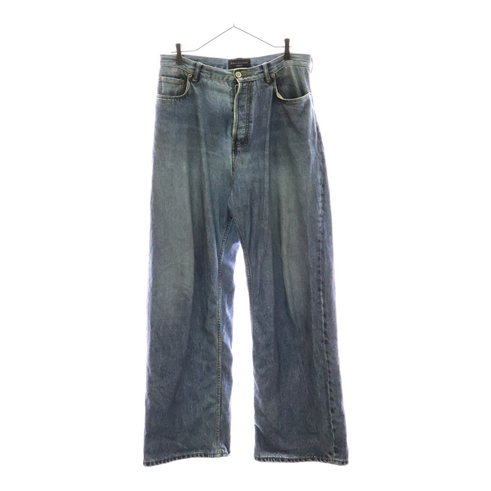 BALENCIAGA(バレンシアガ) 23AW デニムデザイン ワイド ルーズ ロングパンツ インディゴ 714335 TNVA4
