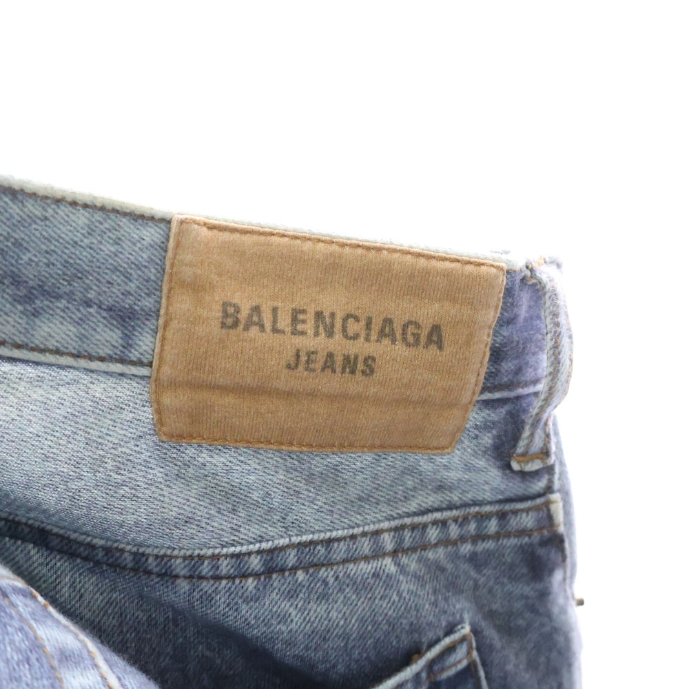 BALENCIAGA(バレンシアガ) 23AW デニムデザイン ワイド ルーズ ロングパンツ インディゴ 714335 TNVA4