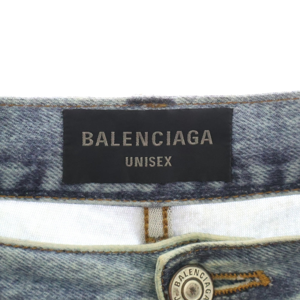 BALENCIAGA(バレンシアガ) 23AW デニムデザイン ワイド ルーズ ロングパンツ インディゴ 714335 TNVA4