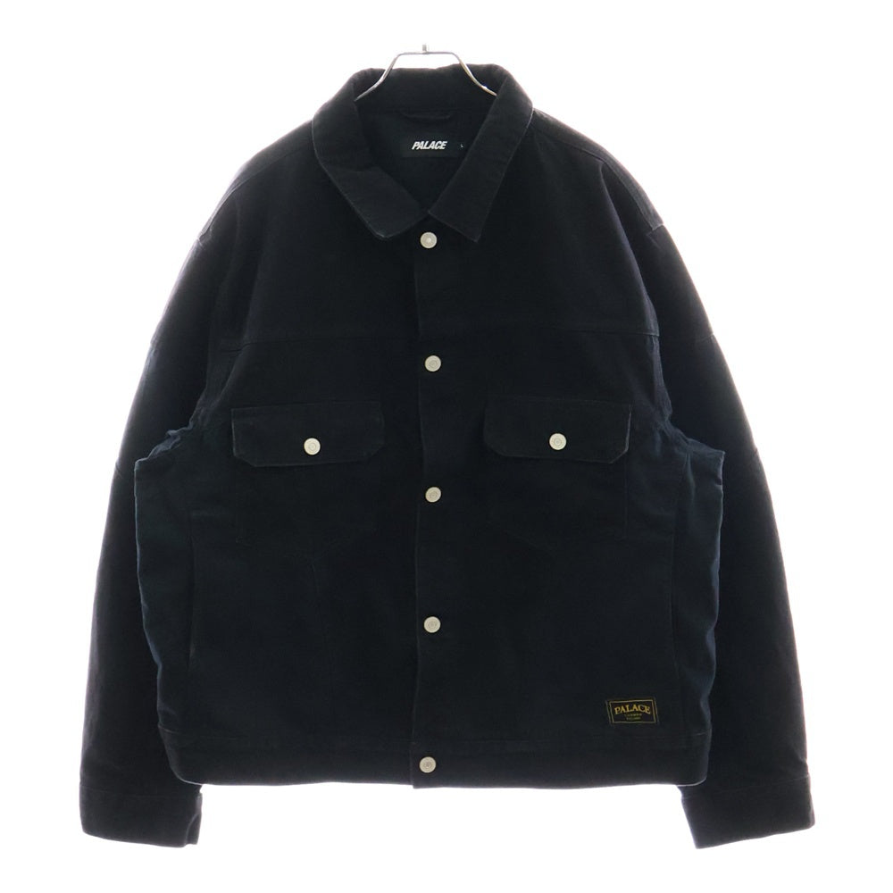 Palace Skateboards(パレススケートボーズ) 24AW PANEL DENIM JACKET パネル デニム 切り替え トラッカージャケット ブラック
