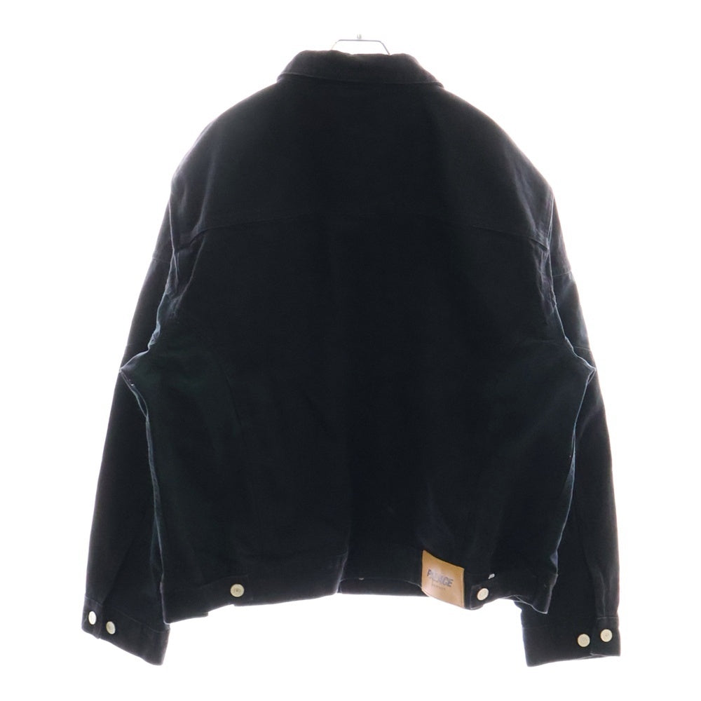 Palace Skateboards(パレススケートボーズ) 24AW PANEL DENIM JACKET パネル デニム 切り替え トラッカージャケット ブラック