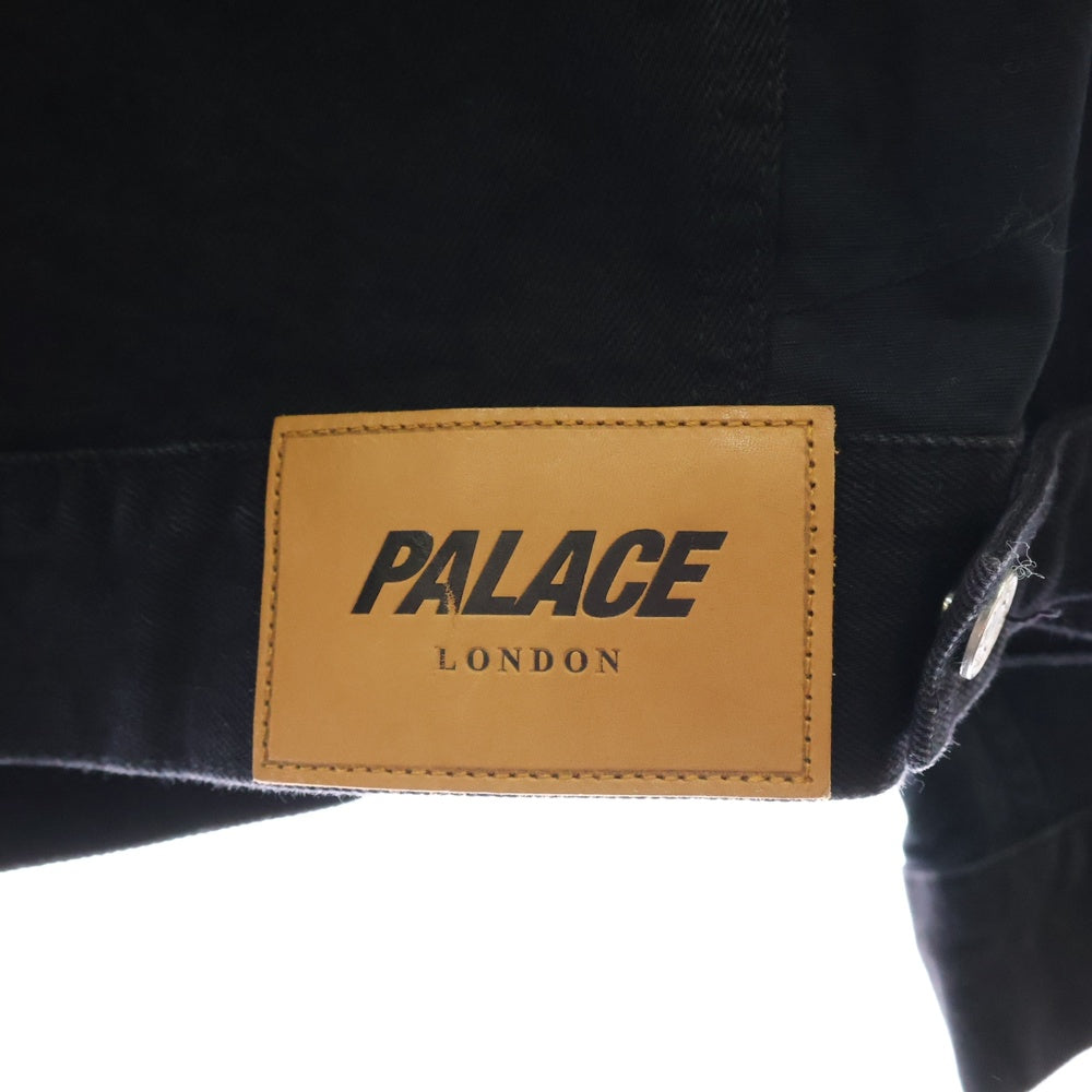 Palace Skateboards(パレススケートボーズ) 24AW PANEL DENIM JACKET パネル デニム 切り替え トラッカージャケット ブラック