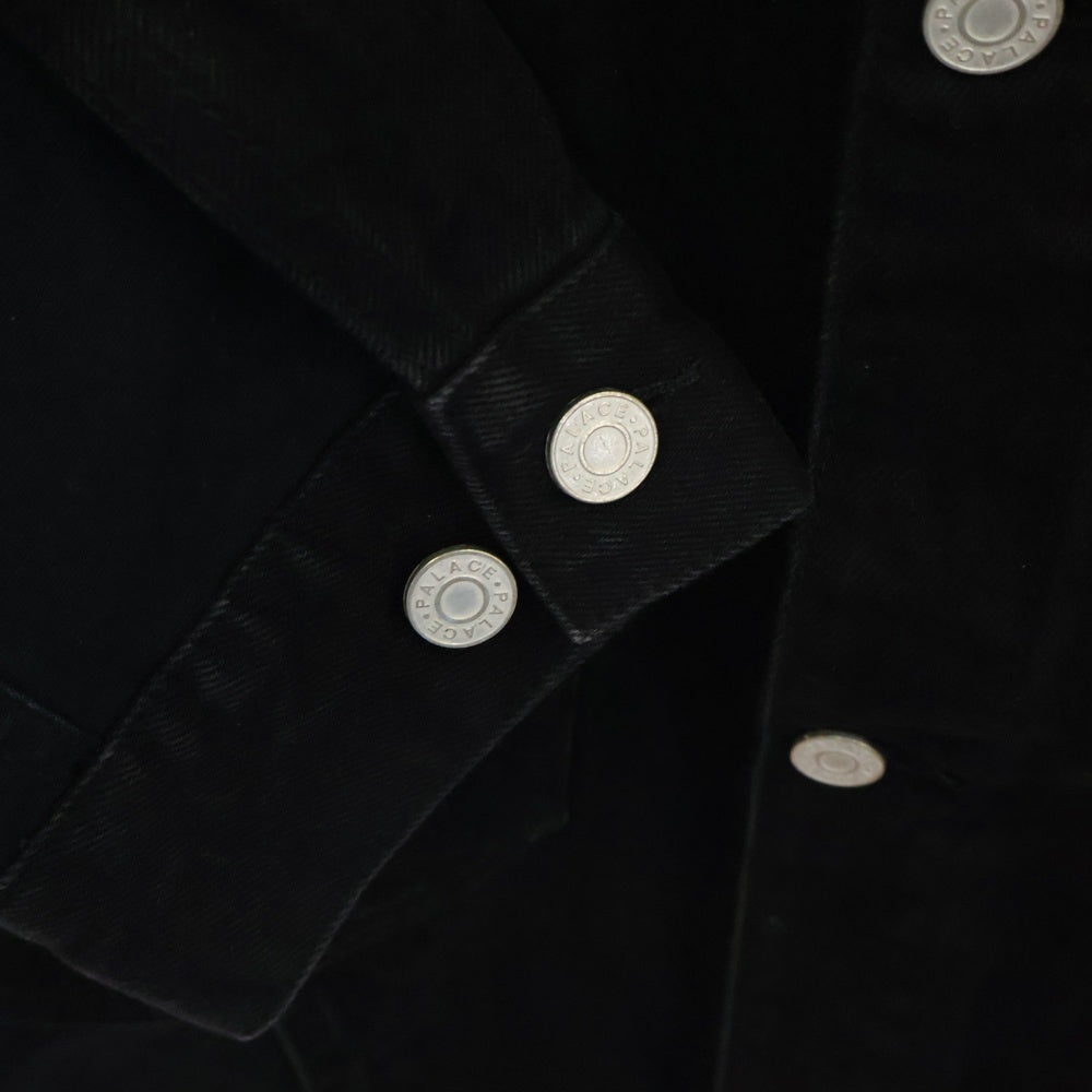 Palace Skateboards(パレススケートボーズ) 24AW PANEL DENIM JACKET パネル デニム 切り替え トラッカージャケット ブラック