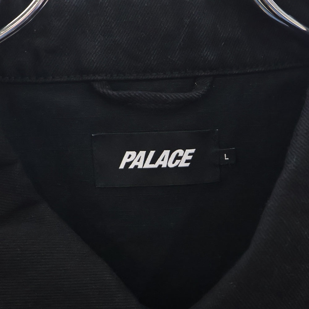 Palace Skateboards(パレススケートボーズ) 24AW PANEL DENIM JACKET パネル デニム 切り替え トラッカージャケット ブラック