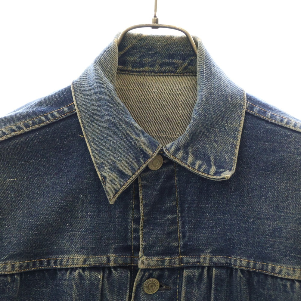 Levi's(リーバイス) 50s VINTAGE 507XX ヴィンテージ 2nd BIGE 両面タブ 均等V ボタン裏刻印なし デニムジャケット インディゴ