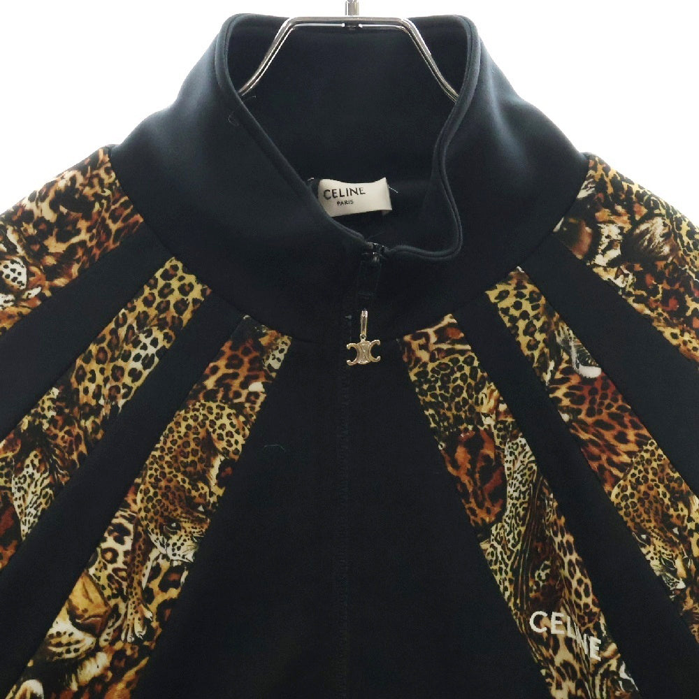 CELINE(セリーヌ) 22AW ジップアップレオパードブルゾン ブラック/ブラウン 2Y949435S