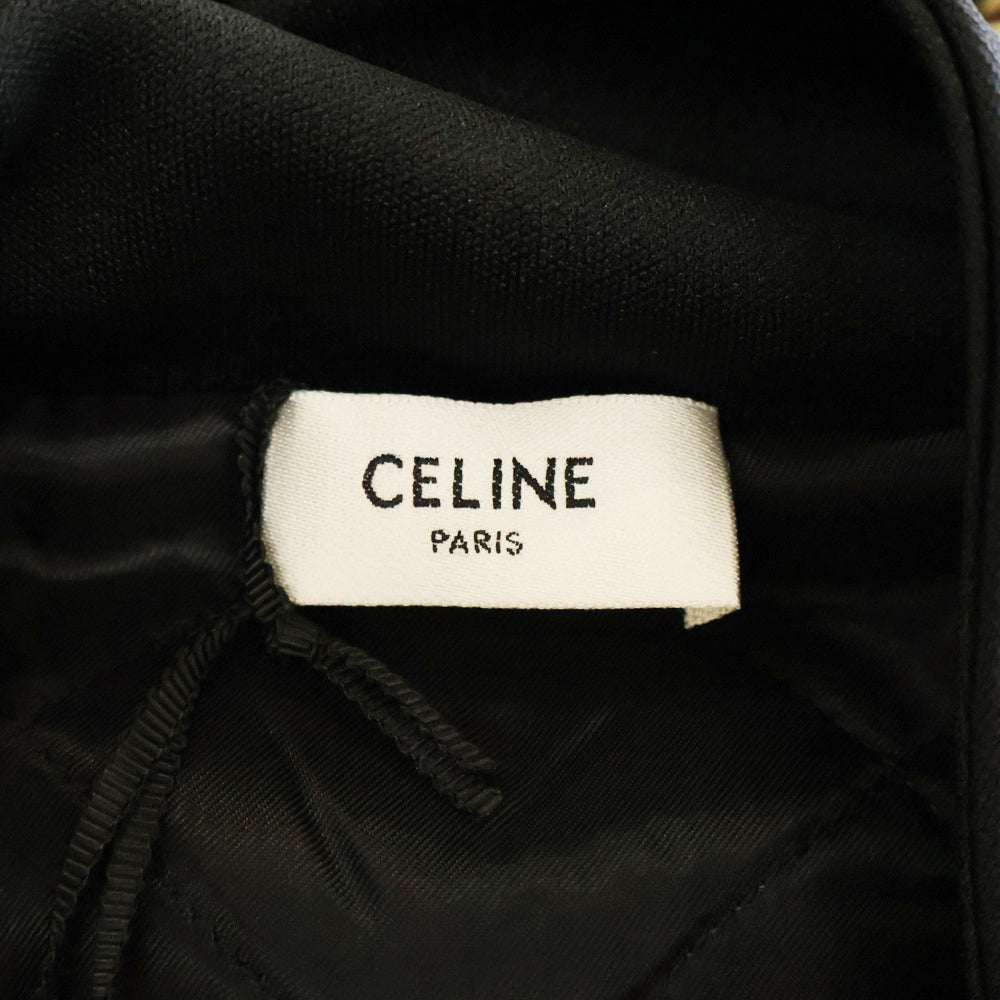 CELINE(セリーヌ) 22AW ジップアップレオパードブルゾン ブラック/ブラウン 2Y949435S