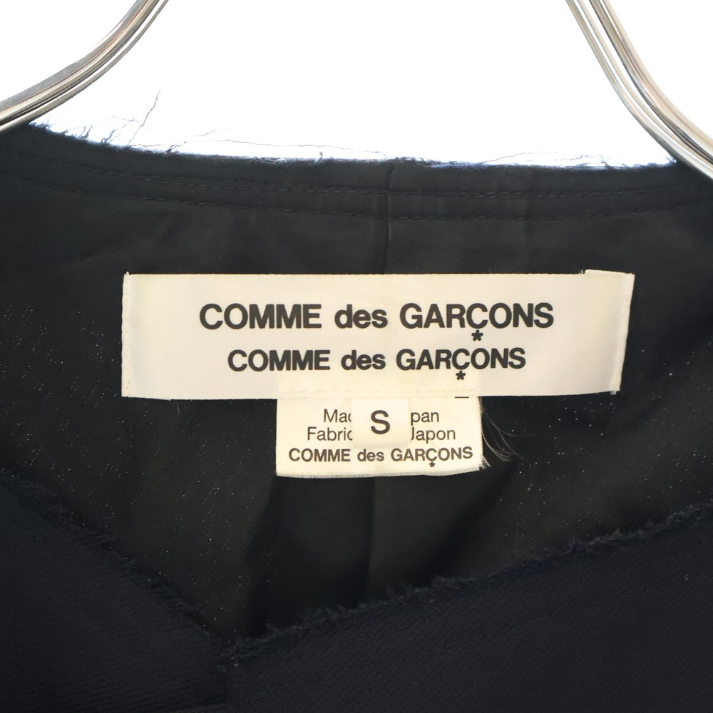 COMME des GARCONS COMME des GARCONS(コムデギャルソンコムデギャルソン) ノーカラーカットオフ ジャケット レディース ネイビー RG-J025
