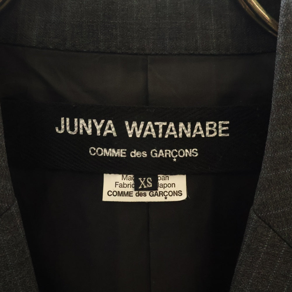JUNYA WATANABE COMME des GARCONS(ジュンヤワタナベ コムデギャルソン) Stripe Tailored Jacket ストライプ テーラードジャケット グレー JH-J017