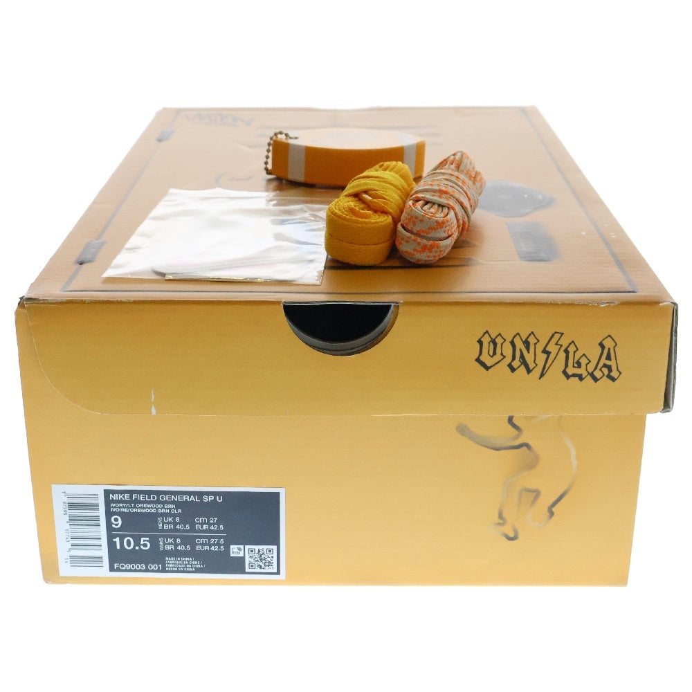 NIKE(ナイキ) ×UNION FIELD GENERAL SP U ユニオン フィールド ジェネラル ローカットスニーカー ホワイト/オレンジ US9/27cm FQ9003-001