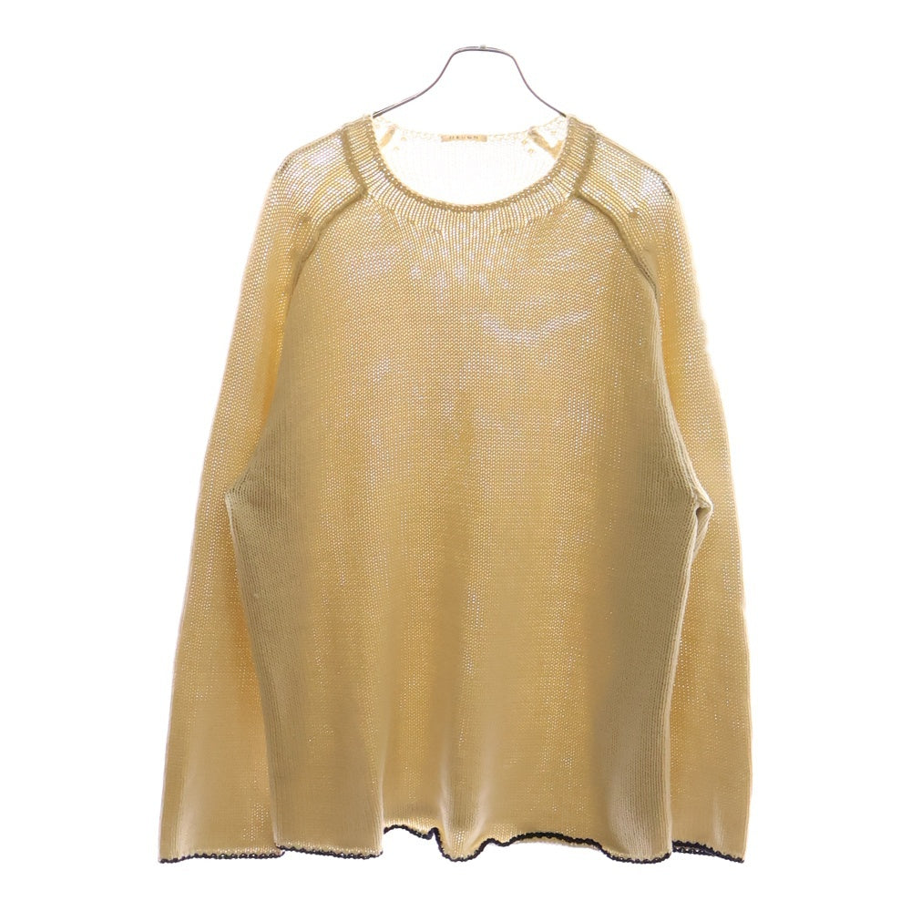 HEUGN(ユーゲン) 22AW ミドルゲージ ロールネック ニットセーター アイボリー KNITWEAR 010