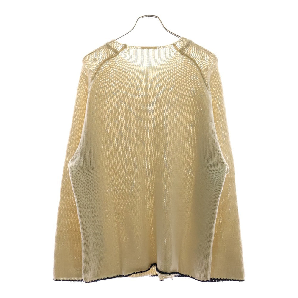 HEUGN(ユーゲン) 22AW ミドルゲージ ロールネック ニットセーター アイボリー KNITWEAR 010