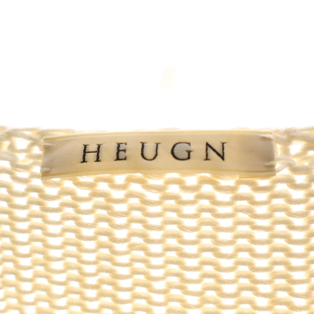 HEUGN(ユーゲン) 22AW ミドルゲージ ロールネック ニットセーター アイボリー KNITWEAR 010