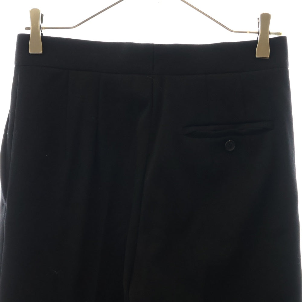CELINE(セリーヌ) フィービー期 ウール 裾デザイン ジップフライ スラックスパンツ ブラック レディース 1M17/5945