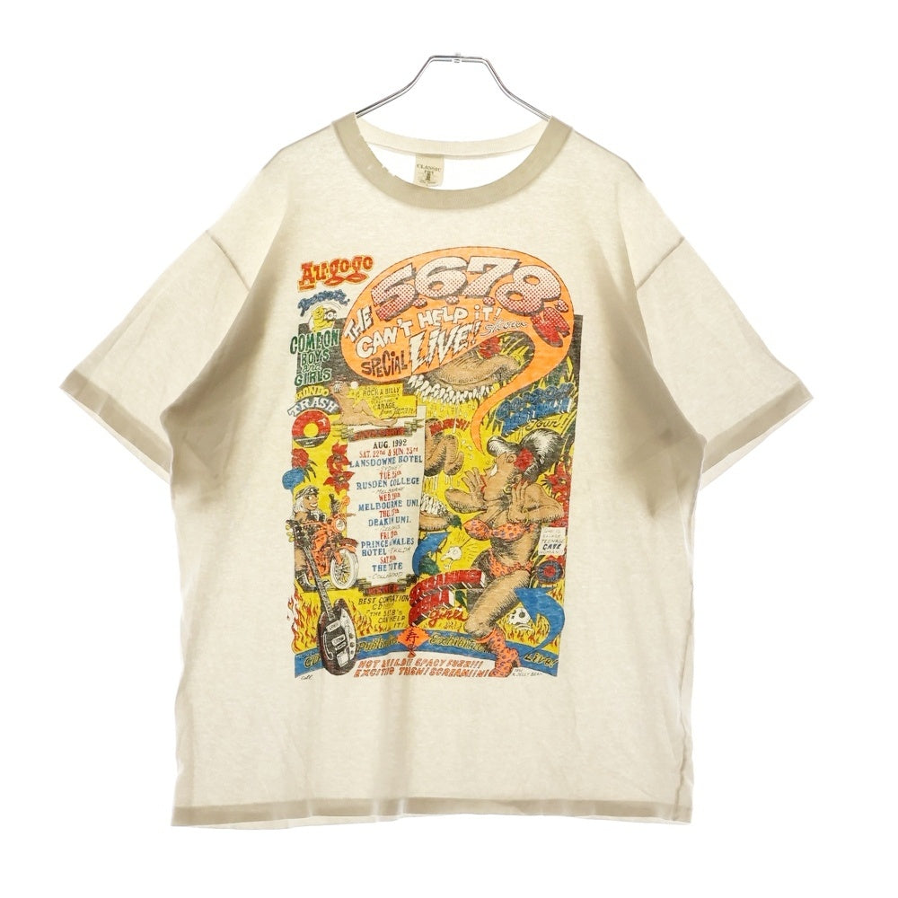 VINTAGE(ヴィンテージ) 00s VINTAGE THE5678's ヴィンテージ プリント クルーネック 半袖Tシャツ カットソー ホワイト