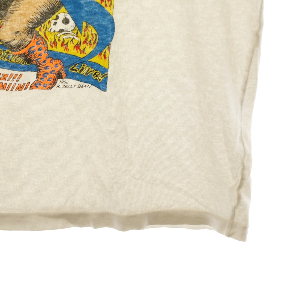 VINTAGE(ヴィンテージ) 00s VINTAGE THE5678's ヴィンテージ プリント クルーネック 半袖Tシャツ カットソー ホワイト