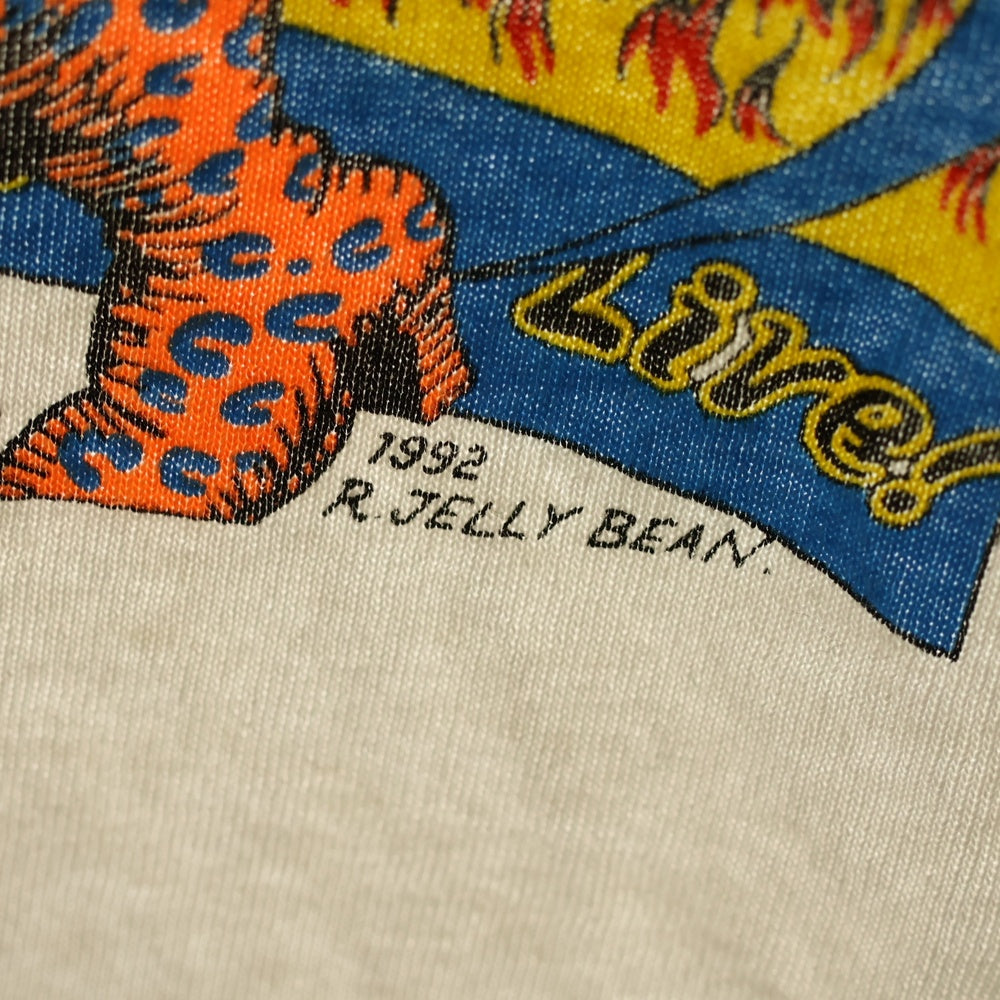 VINTAGE(ヴィンテージ) 00s VINTAGE THE5678's ヴィンテージ プリント クルーネック 半袖Tシャツ カットソー ホワイト