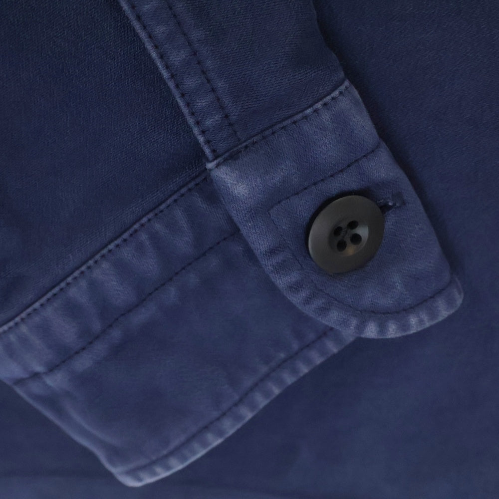 TOM FORD(トムフォード) コットン ミリタリー 長袖シャツ ジャケット ネイビー 2FT699