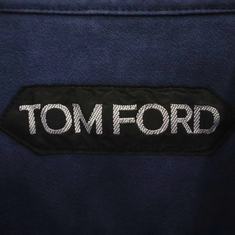 TOM FORD(トムフォード) コットン ミリタリー 長袖シャツ ジャケット ネイビー 2FT699