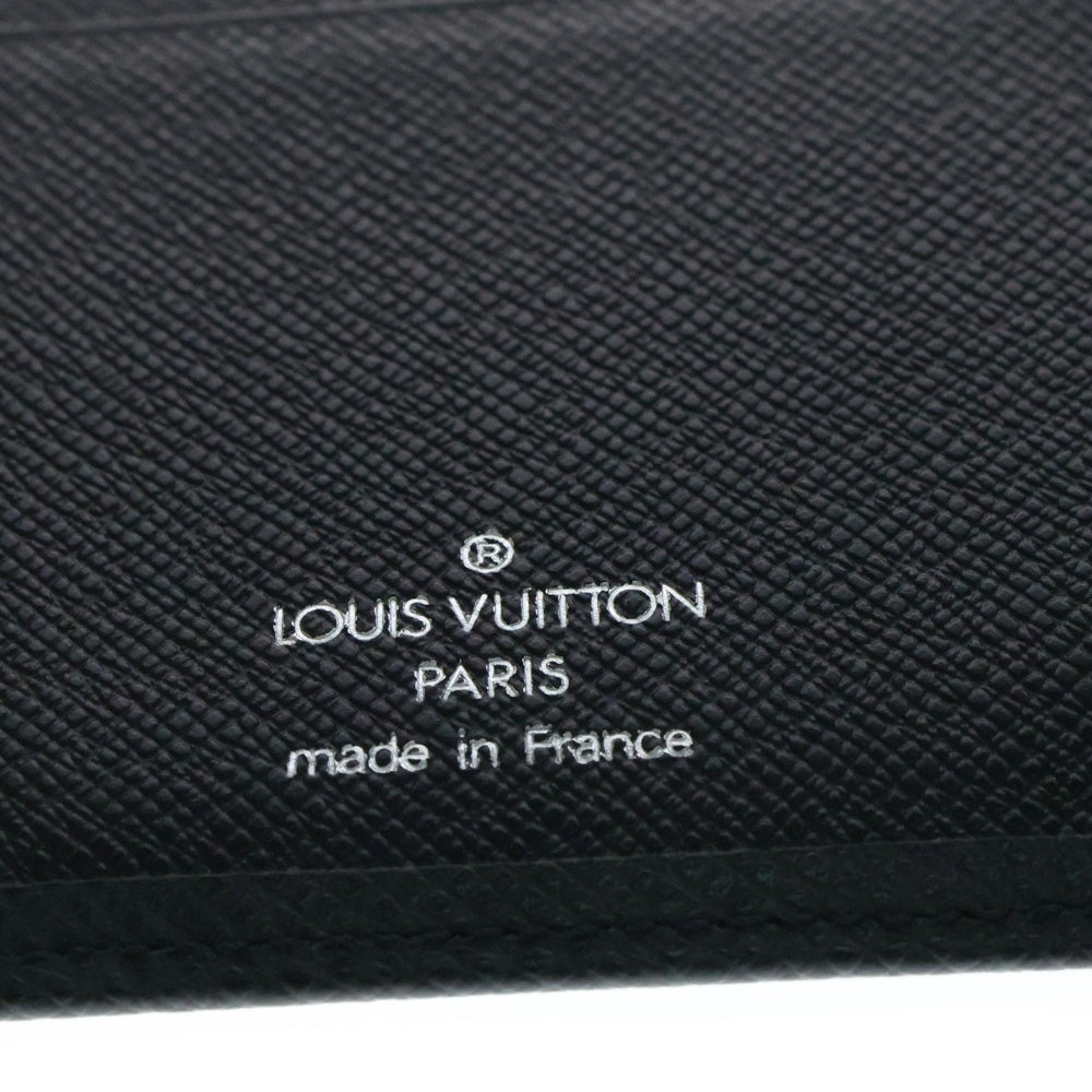 LOUIS VUITTON(ルイヴィトン) ポルト バルール カルトクレディ タイガ アルトワーズ レザー ロングウォレット 二つ折り 長財布 ブラック M30392 MI0056