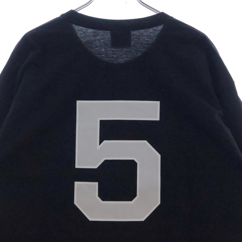 UNDEFEATED(アンディフィーテッド) ロゴプリント 長袖Tシャツ カットソー ブラック