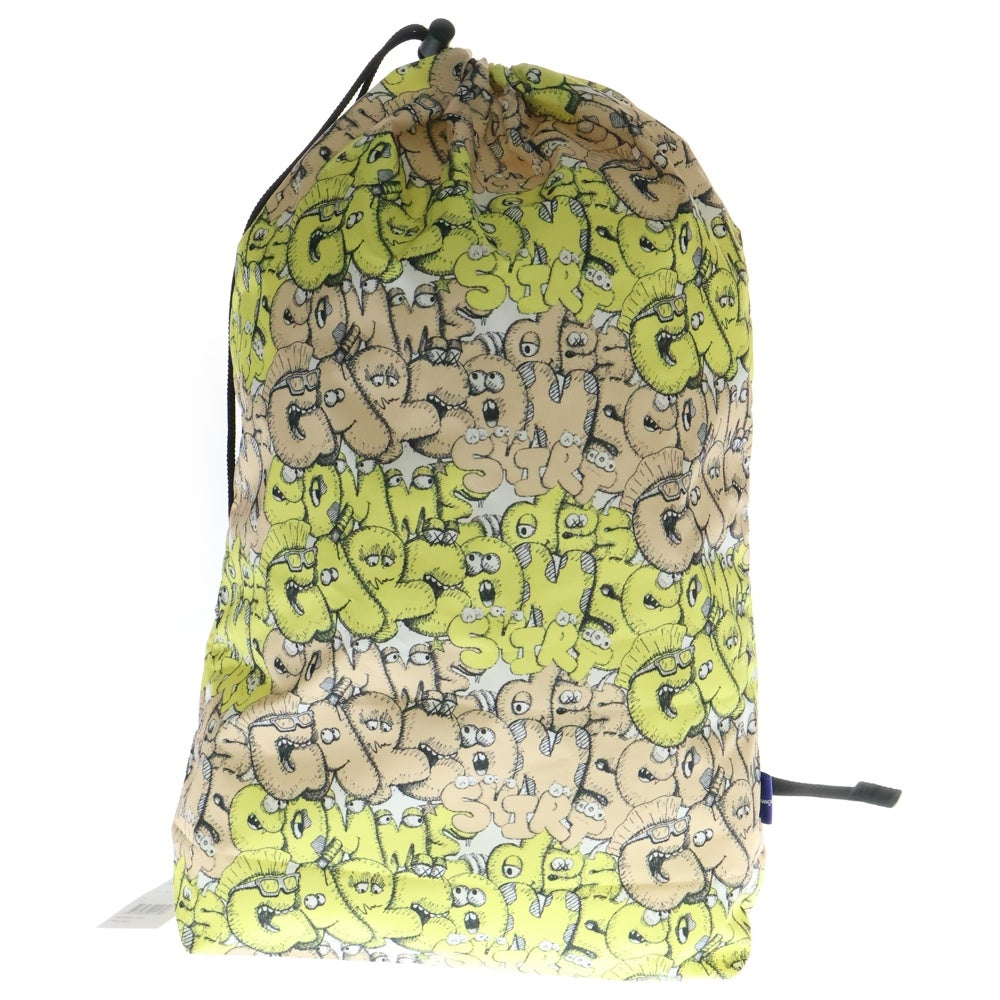COMME des GARCONS SHIRT(コムデギャルソンシャツ) 21AW ×KAWS PATTERN PRINTED BAG カウズ パターンプリント ワンショルダーバッグ イエロー FH-K201-W21-2