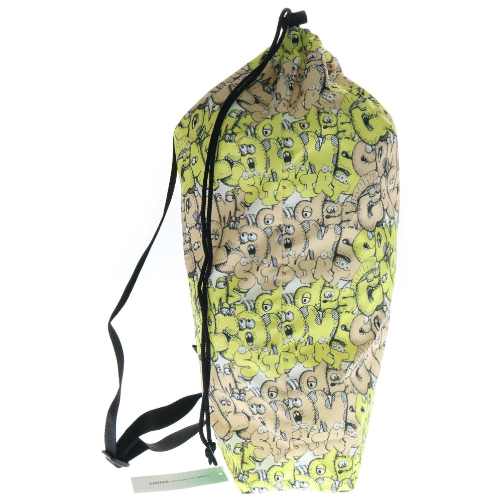 COMME des GARCONS SHIRT(コムデギャルソンシャツ) 21AW ×KAWS PATTERN PRINTED BAG カウズ パターンプリント ワンショルダーバッグ イエロー FH-K201-W21-2