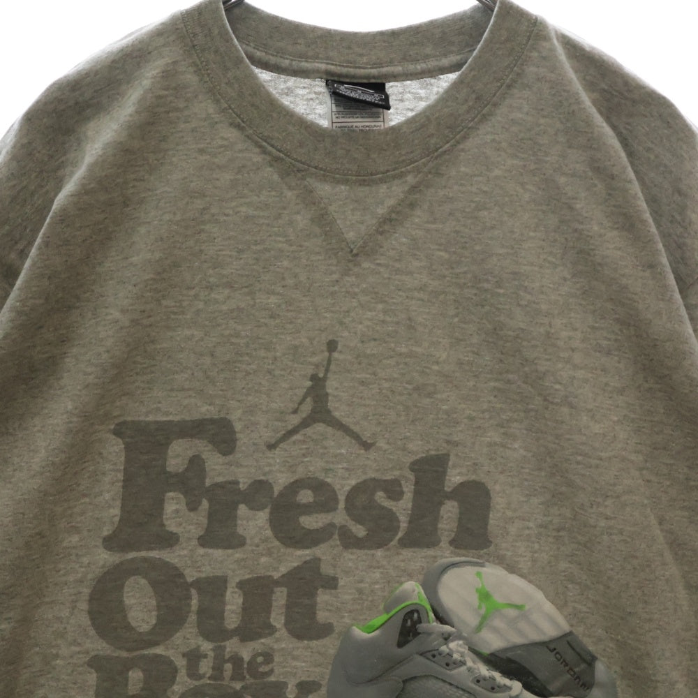 NIKE(ナイキ) JORDAN BRAND ジョーダンブランド Fresh Out The Box プリント 半袖Tシャツ カットソー グレー