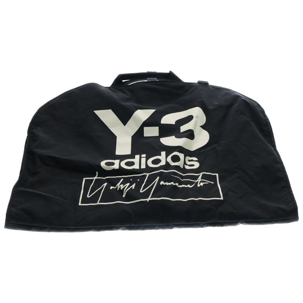 Y-3(ワイスリー) 19AW SUIT CARRIER ロゴプリント ナイロン スーツキャリアー ショルダーストラップ付き ガーメント ブラック FH9256