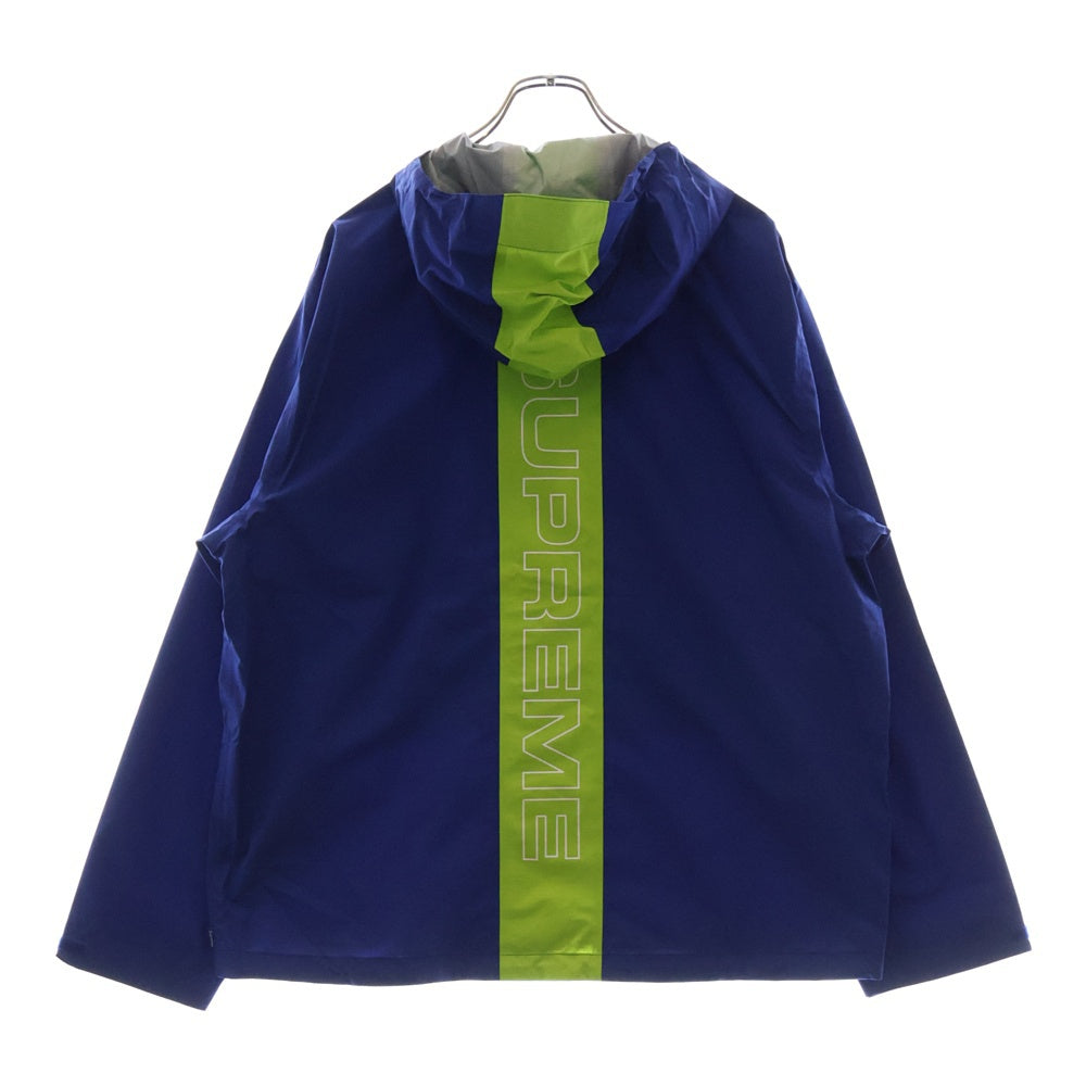 SUPREME(シュプリーム) 18SS Taped Seam Jacket バックロゴ テープドシーム ナイロン マウンテンパーカー ジャケット ブルー