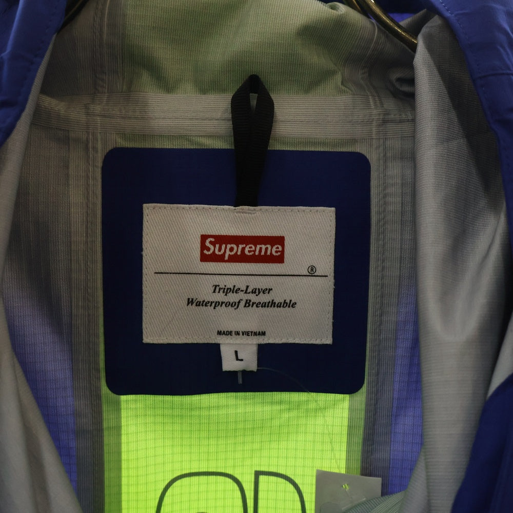 SUPREME(シュプリーム) 18SS Taped Seam Jacket バックロゴ テープドシーム ナイロン マウンテンパーカー ジャケット ブルー