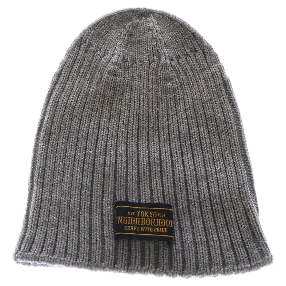NEIGHBORHOOD(ネイバーフッド) Military Beanie ミリタリー ビーニー ニットキャップ 帽子 グレー