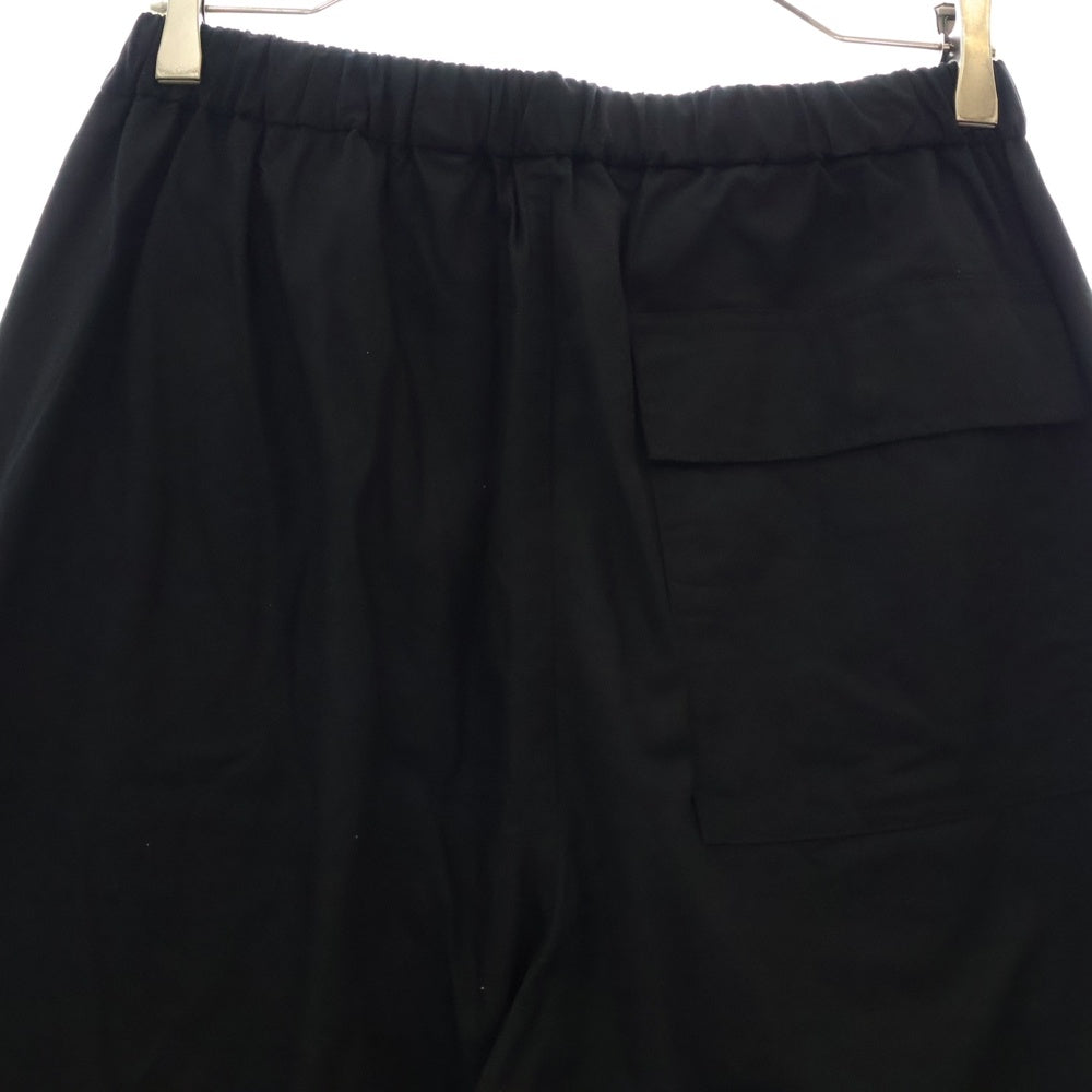 LAD MUSICIAN(ラッドミュージシャン) 24SS WEATHER OVER PANTS コットン ウェザークロス オーバー パンツ ブラック 2124-511