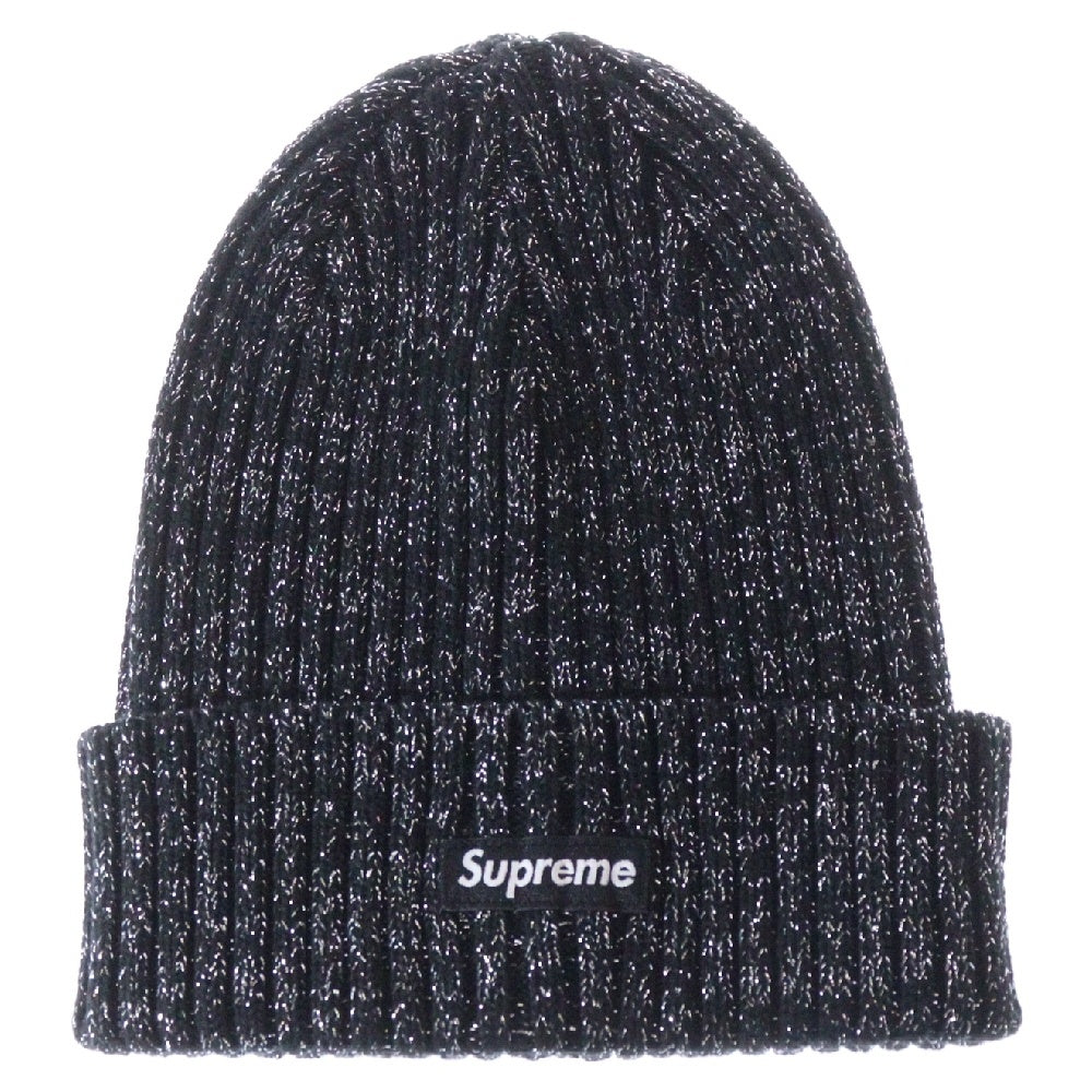 SUPREME(シュプリーム) 25SS Overdyed Beanie Metallic オーバーダイド メタリック ビーニー ニットキャップ 帽子 ブラック
