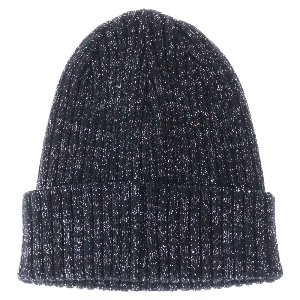SUPREME(シュプリーム) 25SS Overdyed Beanie Metallic オーバーダイド メタリック ビーニー ニットキャップ 帽子 ブラック