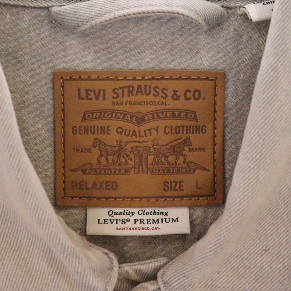 Levi's(リーバイス) リラックスフィット デニム トラッカージャケット グレー A5782-0012