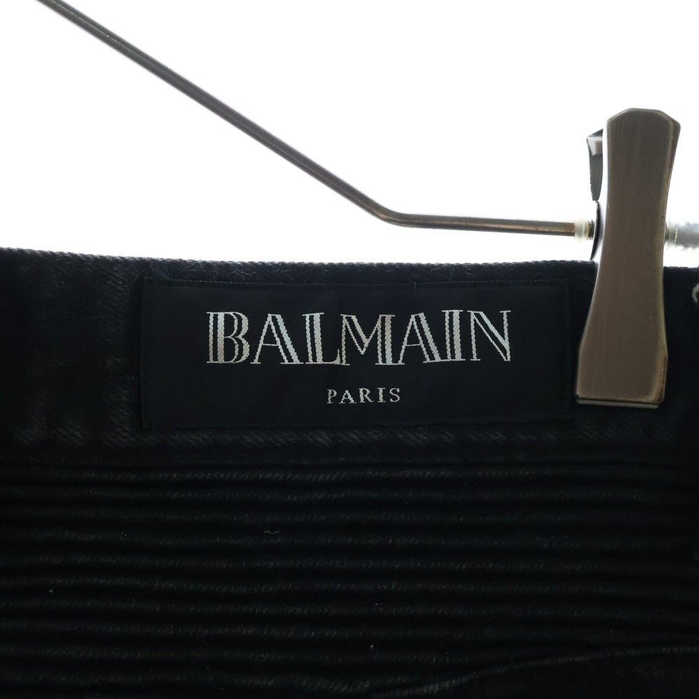 BALMAIN(バルマン) バイカースキニー デニムパンツ ブラック