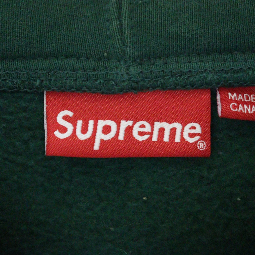 SUPREME(シュプリーム) 19AW Text Stripe Zip Up Hooded Sweatshirt テキストストライプ ロゴ スウェット ジップアップ パーカー グリーン