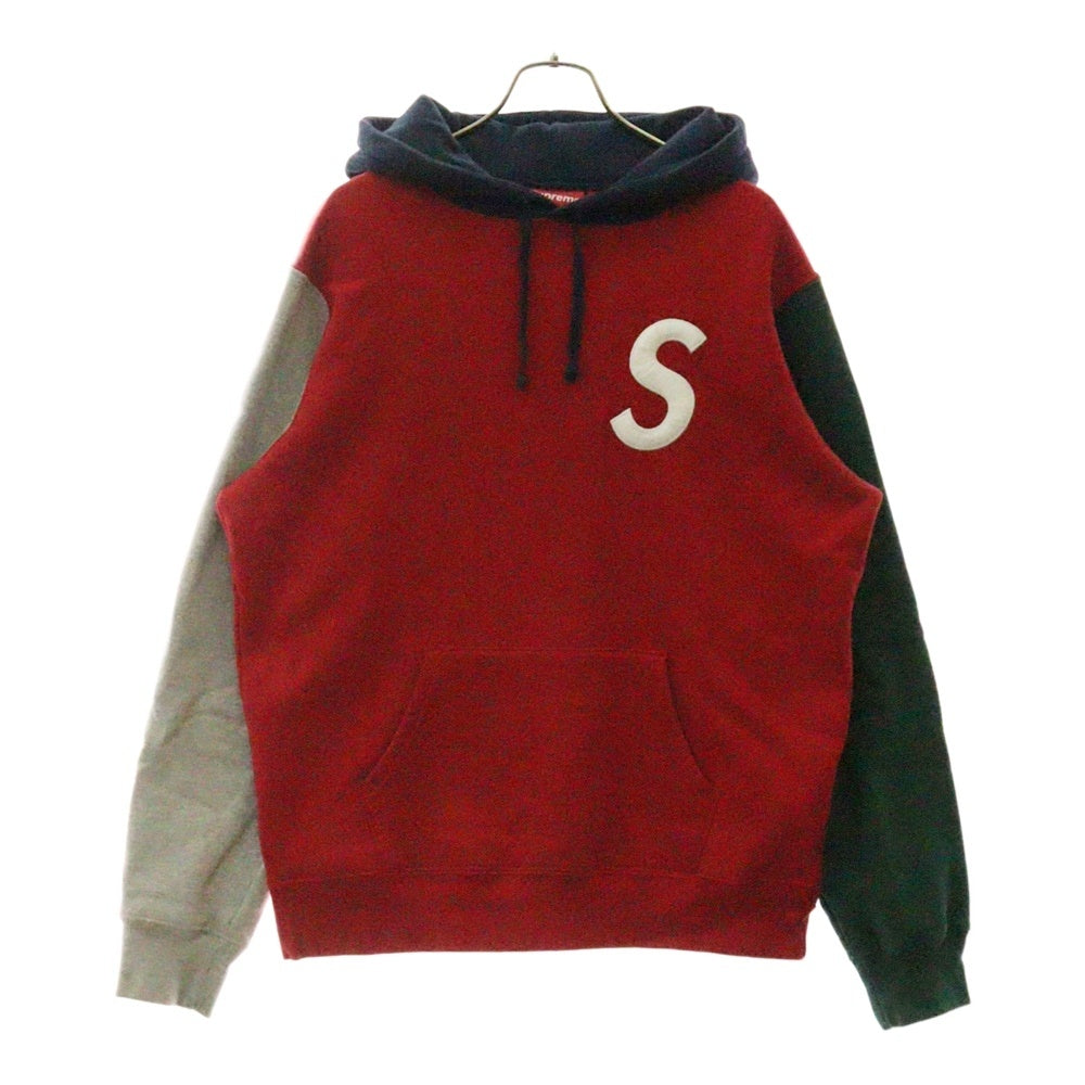 SUPREME(シュプリーム) 19SS S Logo Colorblocked Hooded Sweatshirt Sロゴ カラーブロック フーデッド スウェット プルオーバーパーカー マルチ